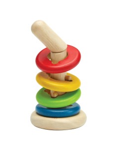 Juguete de Apilamiento PlanToys Twist & Sort de Madera Ecológica