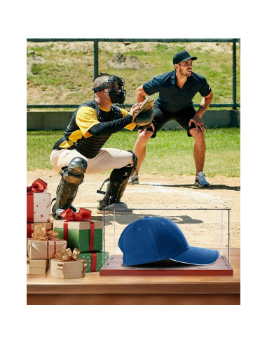 Caja de Exhibición para Gorras de Béisbol Acrílica 30x20x15 cm