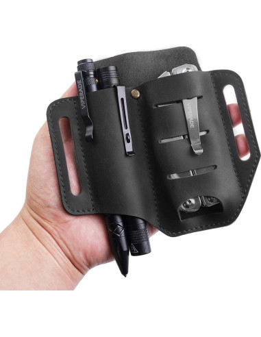 Funda multi-herramienta de cuero VIPERADE PJ8 PJ14 negra