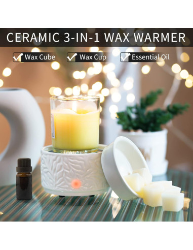 Calentador de Cera ElusiaKa Eléctrico Cerámica 25W