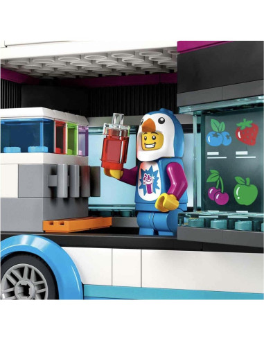 LEGO Ciudad 60384 Carro de Bebidas Congeladas Pingüino
