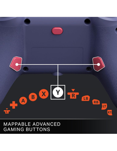 Controlador con cable PowerA Advantage Plus Xbox Series X|S Noche Flor