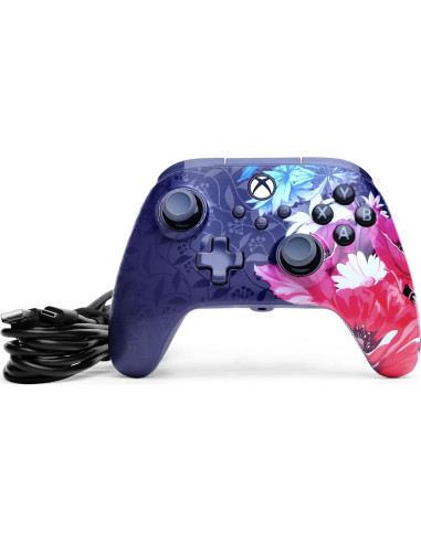 Controlador con cable PowerA Advantage Plus Xbox Series X|S Noche Flor