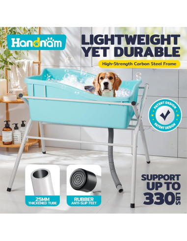 Bañera Elevada Plegable para Perros Handnam 91.4x53.3cm
