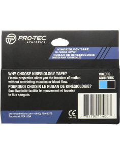 Cinta Kinesiológica Pro-Tec Athletics, Alivio Lesiones Musculares 2