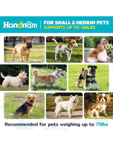 Bañera Elevada Plegable para Perros Handnam 91.4x53.3cm