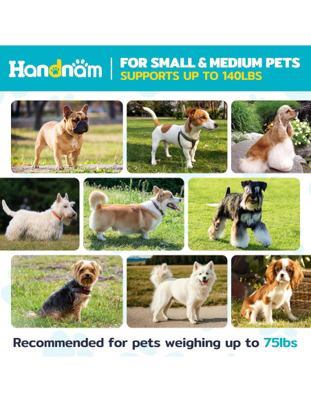 Bañera Elevada Plegable para Perros Handnam 91.4x53.3cm