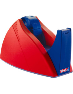 Dispensador de Cinta Adhesiva tesa Easy Cut Profesional 25mm Rojo/Azul 2