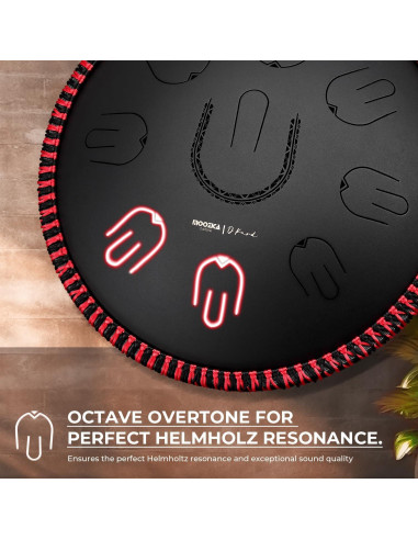 Tambor de Lengua Handpan MOOZICA D-Kurd 14" Negro