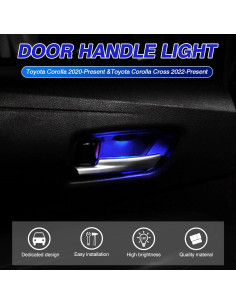 Luz LED Powerty Azul para Toyota Corolla 2020-2025 y Corolla Cross 2022-2025 - 4 Piezas 2