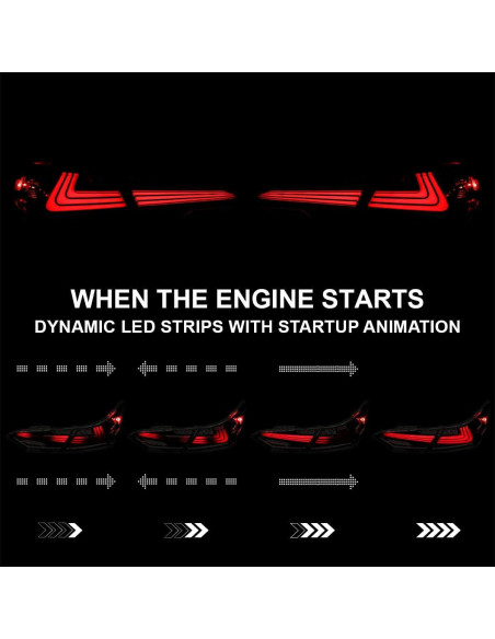 Faros Traseros LED Spec-D Tuning para Toyota Camry 2018-2022