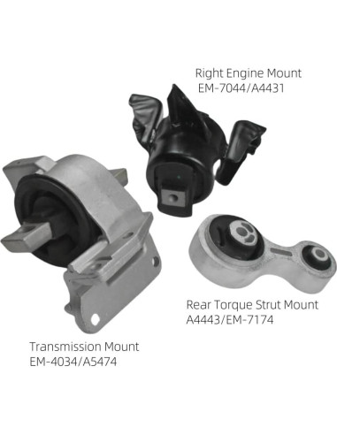 Juego de Montaje Motor y Transmisión Mazda 6 2009-2013 2.5L