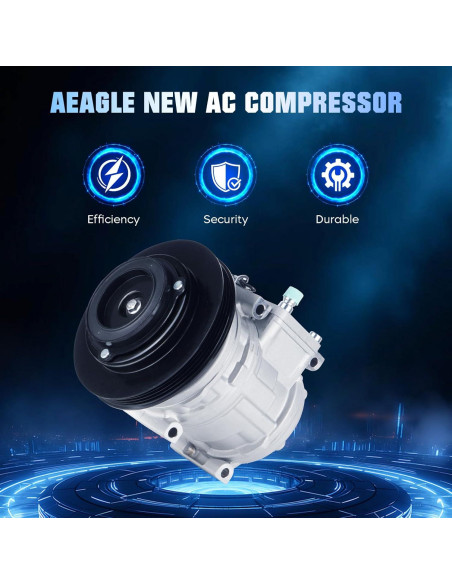 Compresor de Aire Acondicionado AEagle para Toyota Corolla y Geo Prizm