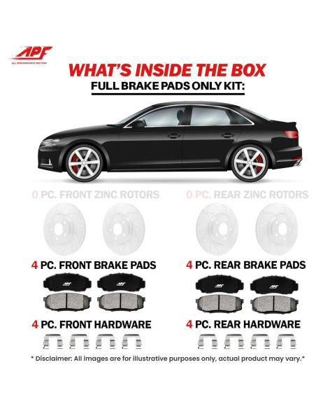 Pastillas de Freno Cerámicas APF para Toyota Corolla iM 2017-2018