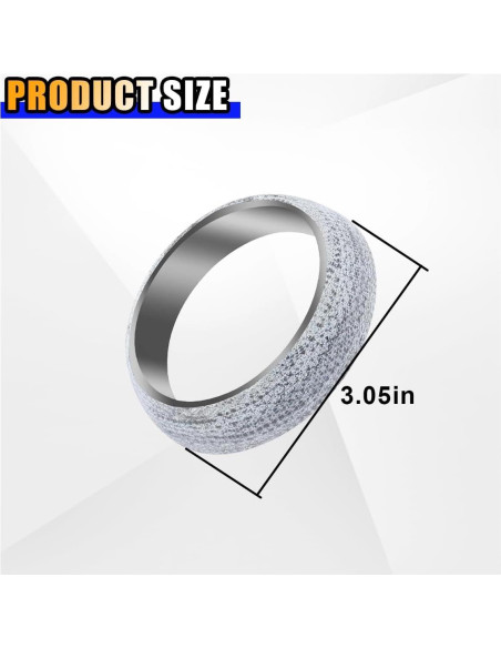 Junta de Colector de Escape JOYCOURT 60mm Grafito Acero Inoxidable