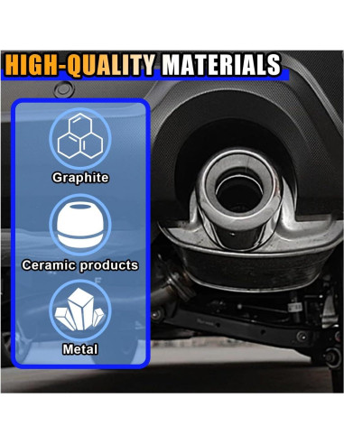 Junta de Colector de Escape JOYCOURT 60mm Grafito Acero Inoxidable