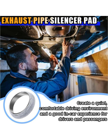 Junta de Colector de Escape JOYCOURT 60mm Grafito Acero Inoxidable