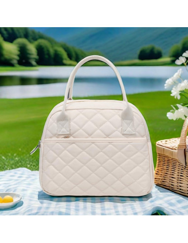 Bolsa de Almuerzo Aislada CAMTOP Beige 9.4L para Trabajo