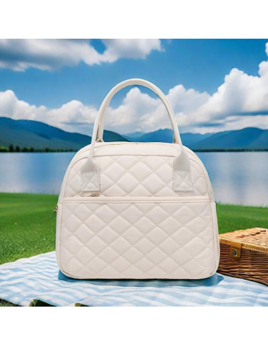 Bolsa de Almuerzo Aislada CAMTOP Beige 9.4L para Trabajo