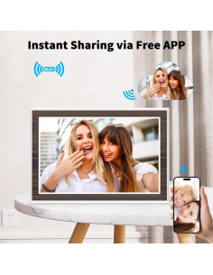 Marco de Fotos Digital WiFi SAIWAN 10.1" Pantalla Táctil 16GB 2