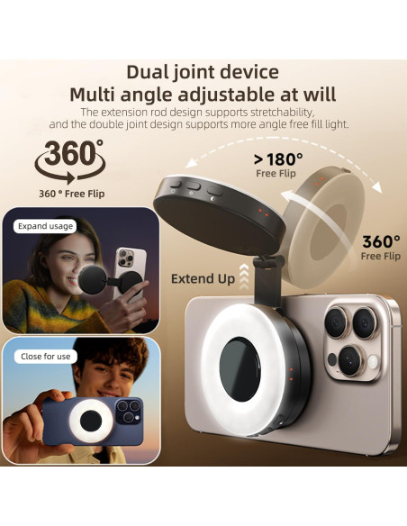 Luz de Selfie LED Magnética ITOTIN para iPhone y Android
