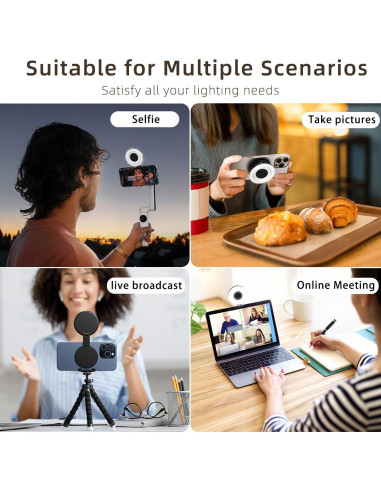 Luz de Selfie LED Magnética ITOTIN para iPhone y Android