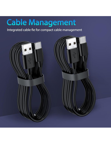 2 Cables de Carga USB Tipo C SCOVEE 3m para Tablets Kindle