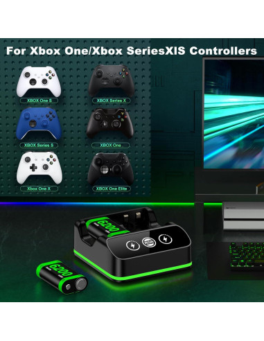 Paquete de Baterías Recargables NinjaPlusOX para Xbox One - 2x6200mAh