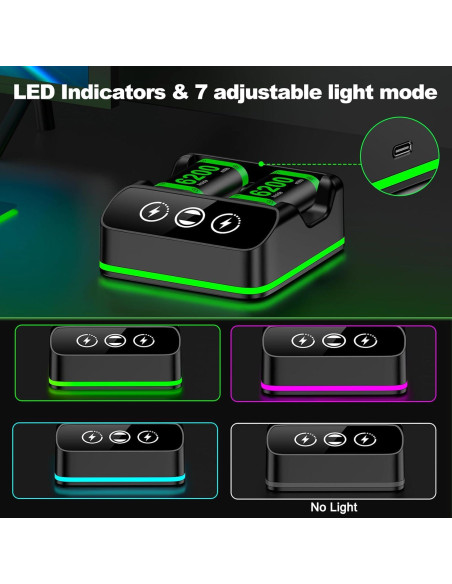 Paquete de Baterías Recargables NinjaPlusOX para Xbox One - 2x6200mAh