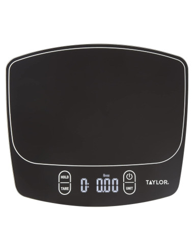 Báscula Digital de Cocina Impermeable Taylor 5 kg Negra