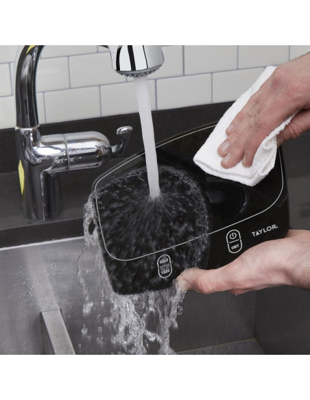 Báscula Digital de Cocina Impermeable Taylor 5 kg Negra