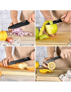 Juego de Cuchillos de Cocina Cohesion 5 Piezas con Soporte 2