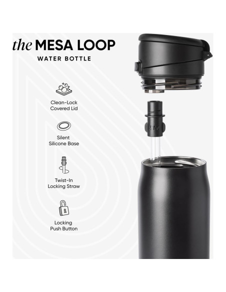 Botella de Agua Simple Modern Mesa Loop 24oz Acero Inoxidable