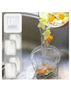 Canasta colador de fregadero RELIY con 200 bolsas desechables