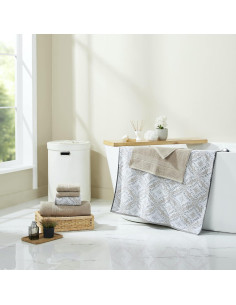 Juego de Toallas Jacquard Reversible 6 Piezas Modern Threads Caqui 2