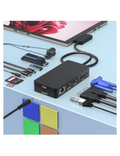 Estación de Acoplamiento Microsoft Surface 12 en 1 Rytaki Pro