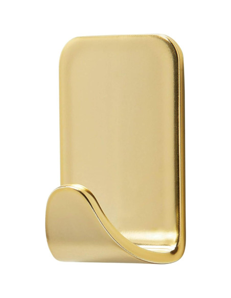 Ganchos Metálicos Pequeños Command Latón - 4 Ganchos, 5 Tiras