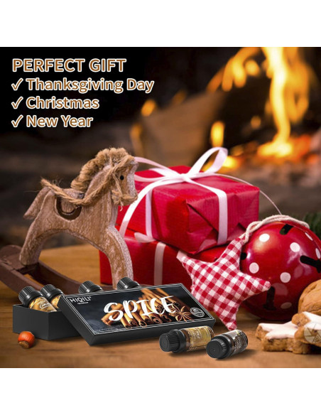 Aceite de Fragancia HIQILI 6x9.84ml Especias Otoñales