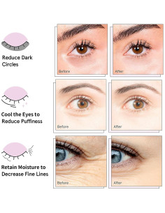 Parches para ojos AVJONE de oro 24K - 30 pares colágeno 2