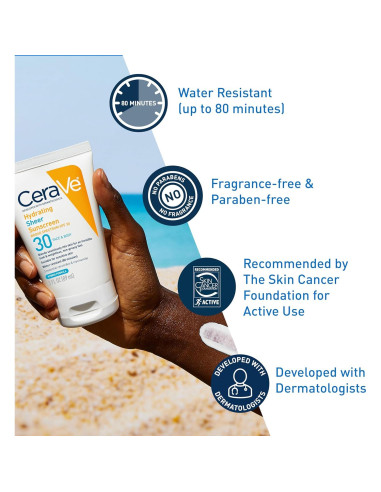 CeraVe Protector Solar Hidratante SPF 30 142g para Cara y Cuerpo