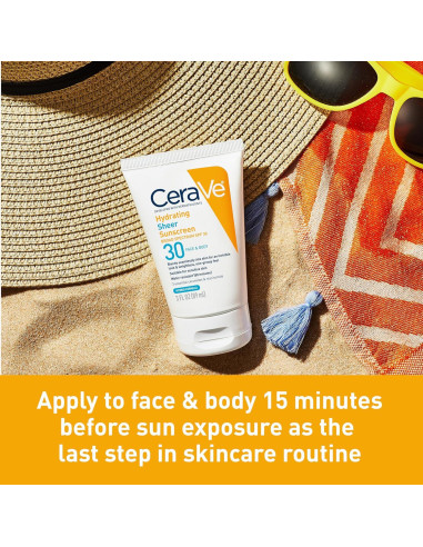 CeraVe Protector Solar Hidratante SPF 30 142g para Cara y Cuerpo