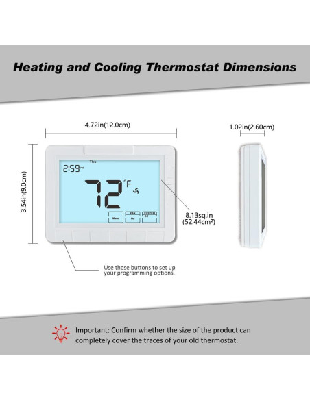 Termostato Programable Coiiwsei STN7305 Blanco 24V Digital