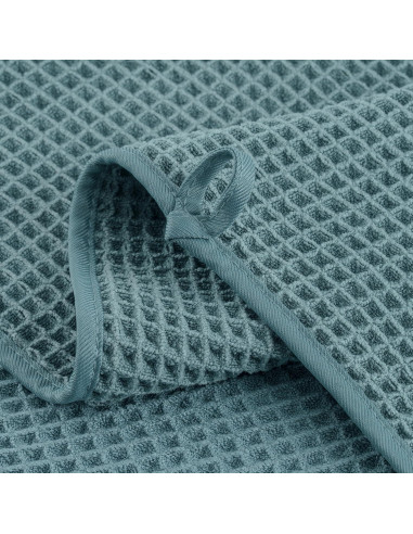 Toallas de Baño Microfibra Waffle Verde 2 Piezas 76x152 cm