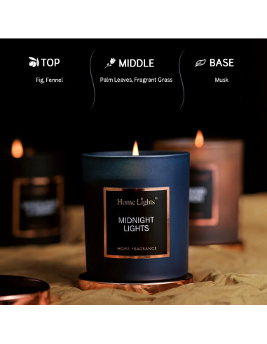 Vela Aromática en Tarro Home Lights - Cera de Soja 35h