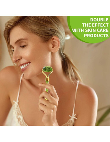 Juego de Rodillo de Jade y Gua Sha POPMISOLER 4 Piezas