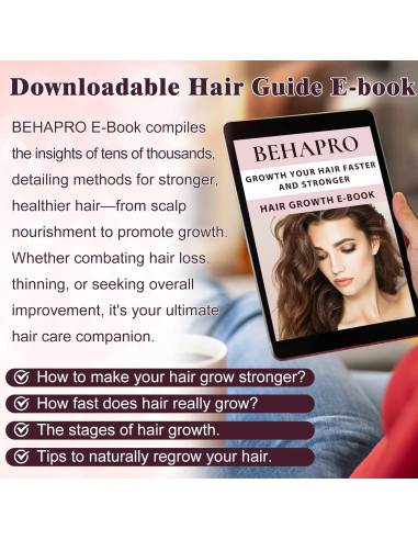 Suero y Champú BEHAPRO para Crecimiento Cabello Fino 340g