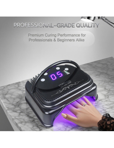 Lámpara de Uñas UV LED Inalámbrica Lumcrissy 64W Portátil