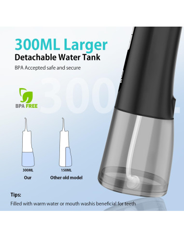 Irrigador Oral Portátil Inalámbrico Meiyanshikong M139 IPX7