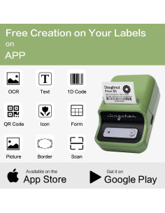 Impresora de Etiquetas Térmica LMASBLTER B21 Bluetooth con Cinta 2