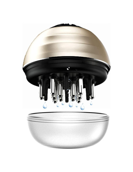 Masajeador de Cuero Cabelludo PERLLENT CM-01 con Aplicador de Aceite